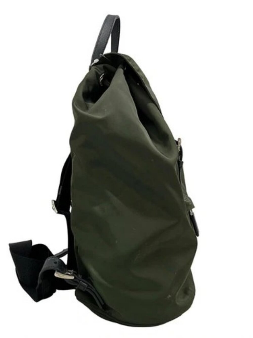 PRADA Khaki Nylon Backpack - Picture 4 of 9
